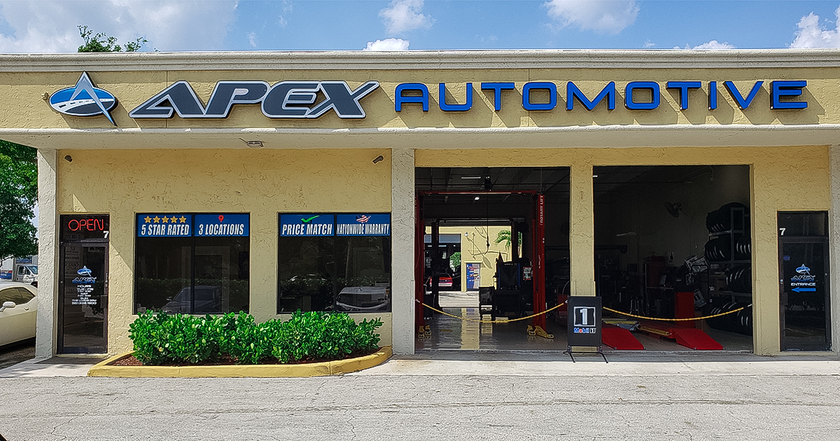Tire and Auto Repair Services in Delray Beach, 33444 Apex Automotive